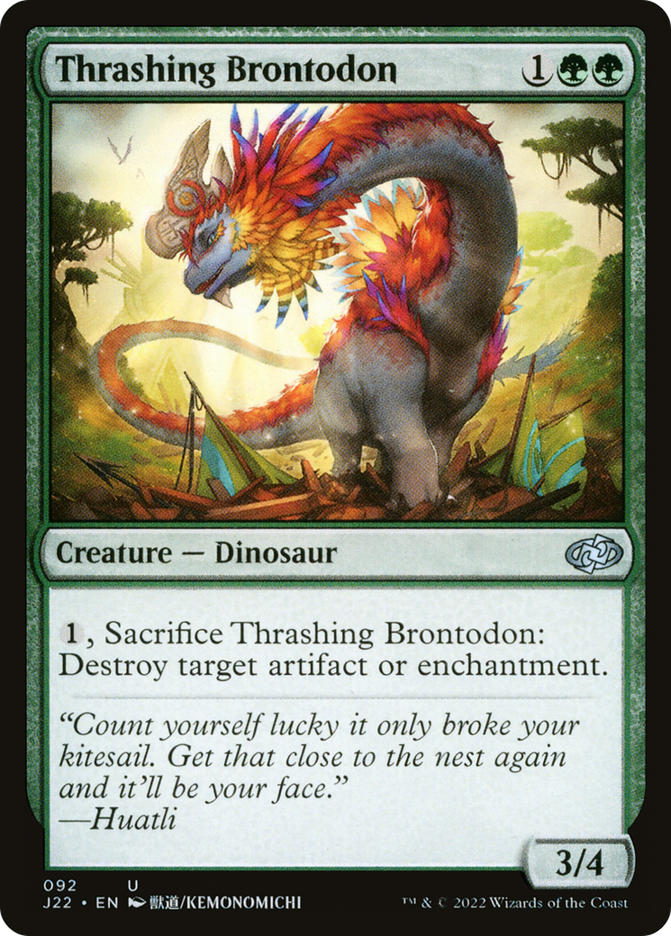 Thrashing Brontodon [Jumpstart 2022] | Grognard Games