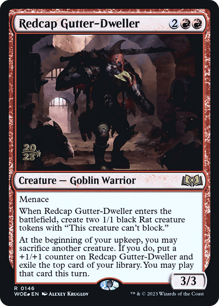 Redcap Gutter-Dweller [Wilds of Eldraine Prerelease Promos] | Grognard Games