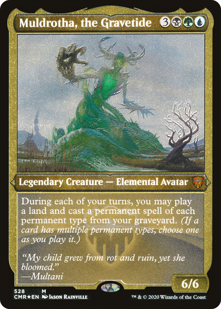Muldrotha, the Gravetide (Etched) [Commander Legends] | Grognard Games