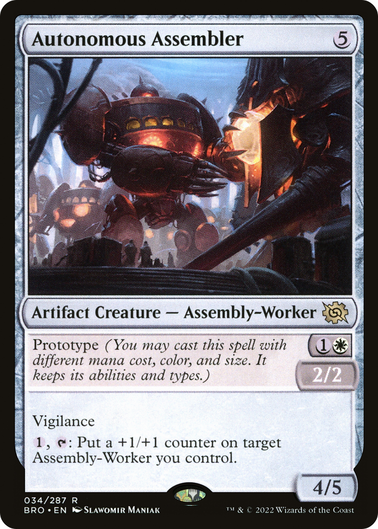 Autonomous Assembler (BRO-034) - The Brothers' War Foil | Grognard Games
