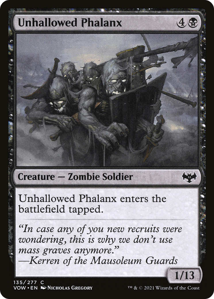 Unhallowed Phalanx [Innistrad: Crimson Vow] | Grognard Games