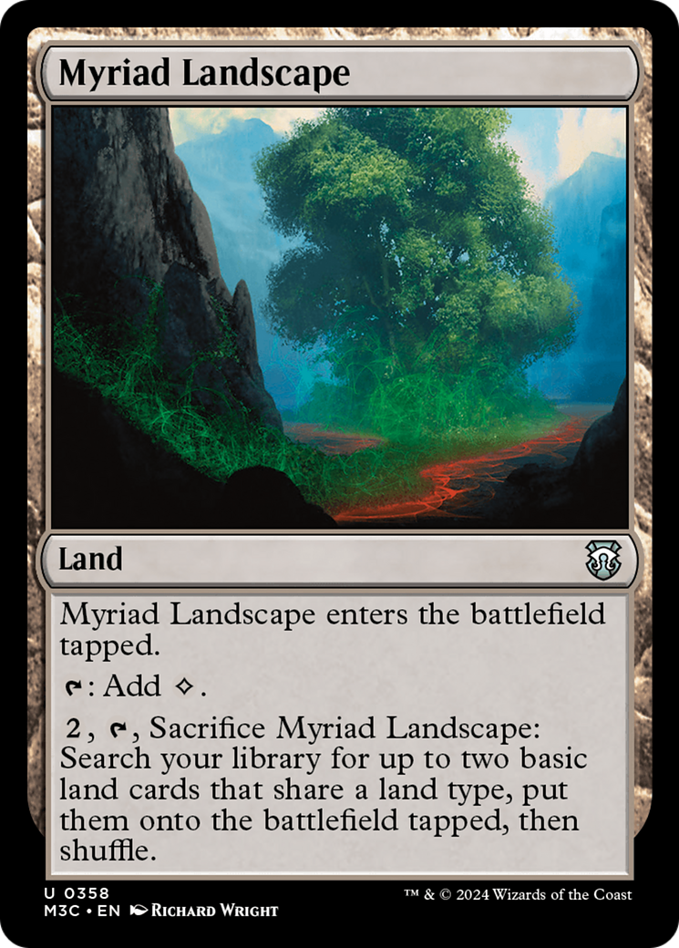 Myriad Landscape (Ripple Foil) [Modern Horizons 3 Commander] | Grognard Games