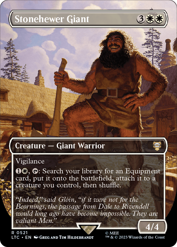 Stonehewer Giant (Borderless) [The Lord of the Rings: Tales of Middle-Earth Commander] | Grognard Games