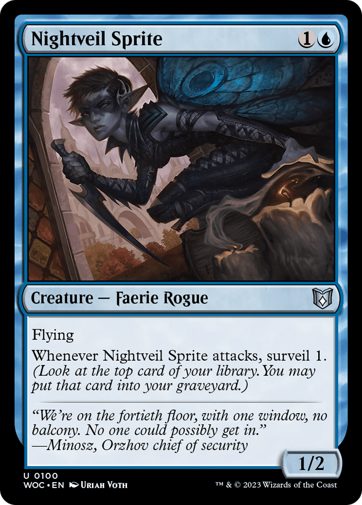 Nightveil Sprite [Wilds of Eldraine Commander] | Grognard Games