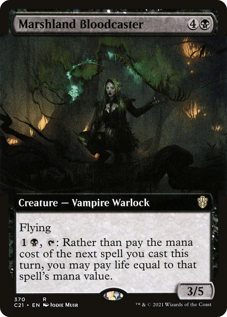 Marshland Bloodcaster (Extended) [Commander 2021] | Grognard Games
