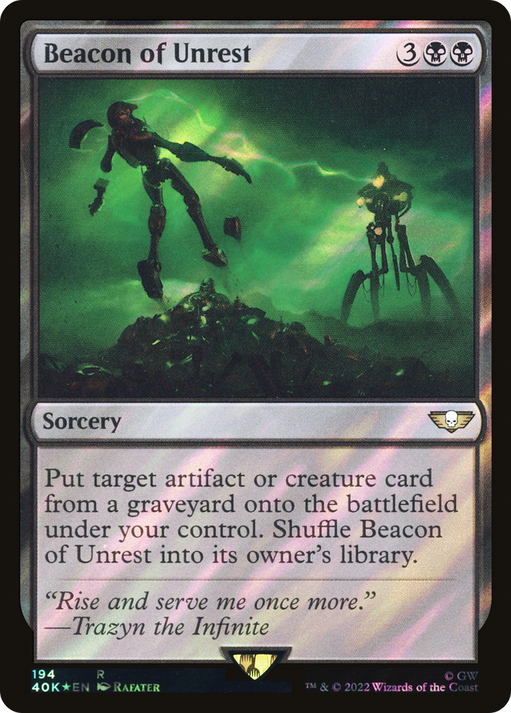 Beacon of Unrest (Surge Foil) [Universes Beyond: Warhammer 40,000] | Grognard Games