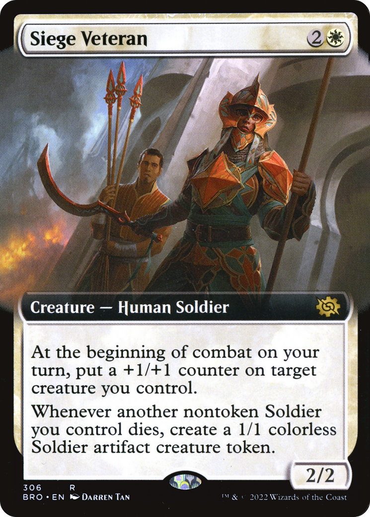 Siege Veteran (Extended Art) [The Brothers' War] | Grognard Games