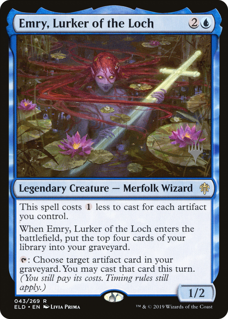 Emry, Lurker of the Loch (Promo Pack) [Throne of Eldraine Promos] | Grognard Games