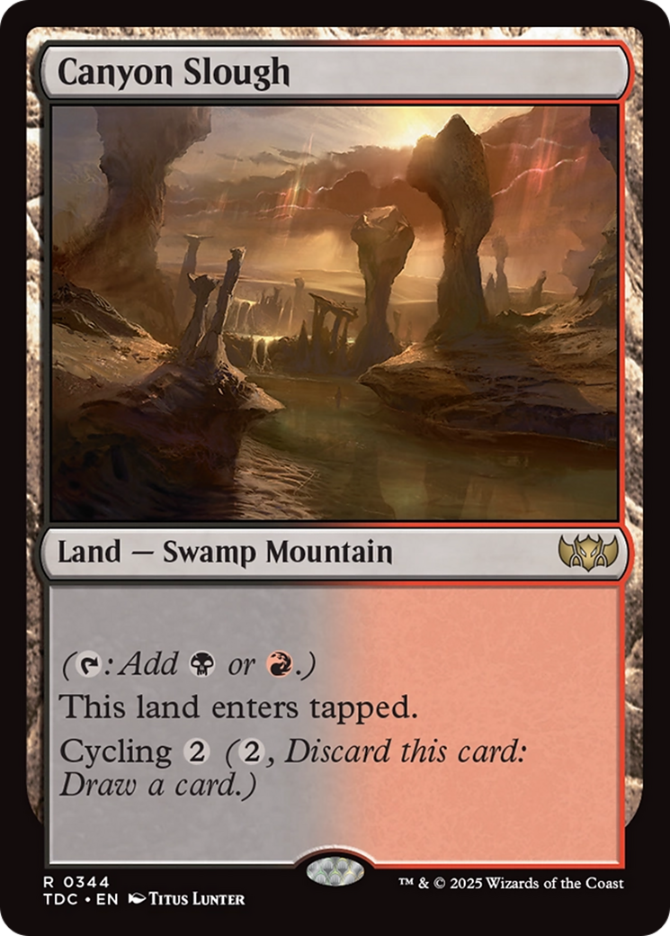 Canyon Slough [Tarkir: Dragonstorm Commander] | Grognard Games