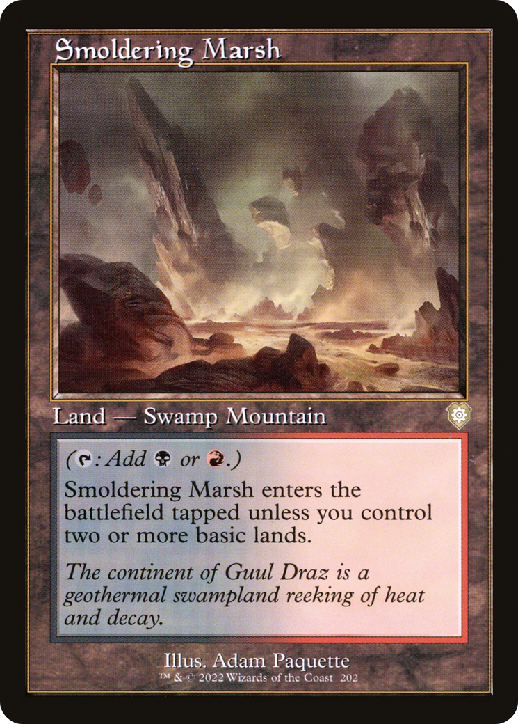 Smoldering Marsh (Retro) [The Brothers' War Commander] | Grognard Games