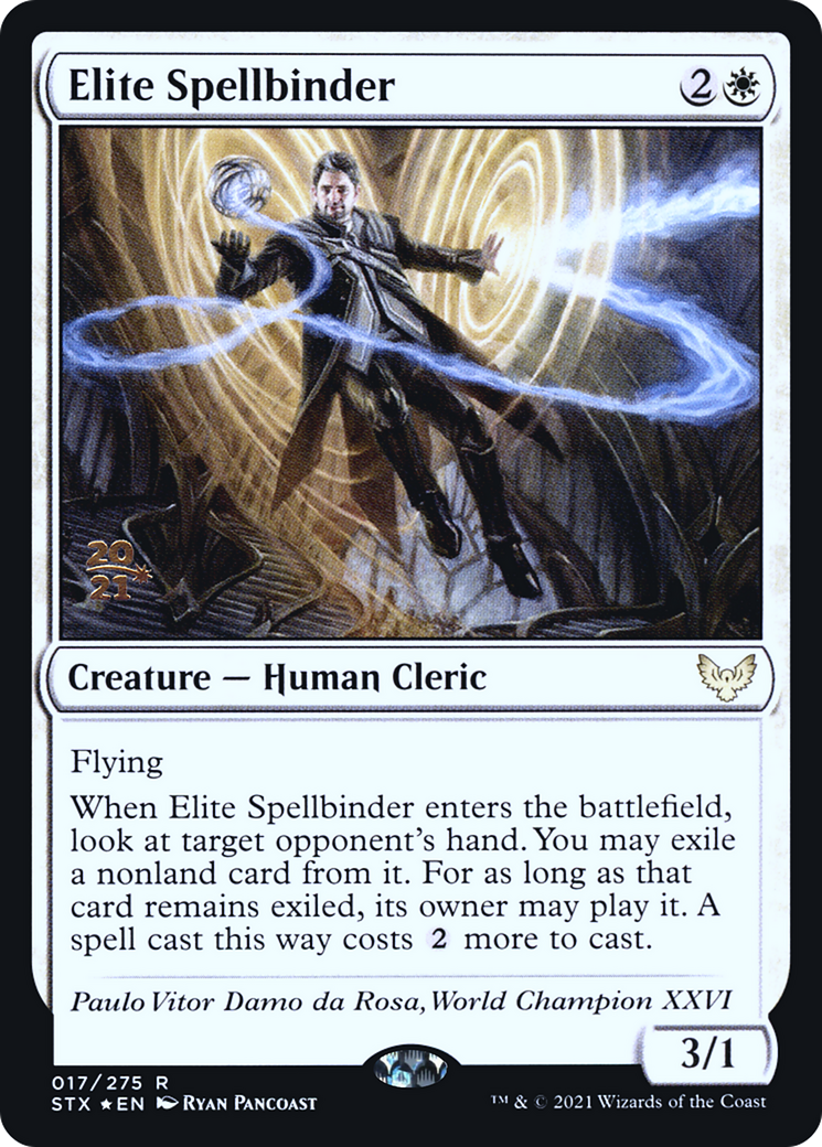 Elite Spellbinder [Strixhaven: School of Mages Prerelease Promos] | Grognard Games
