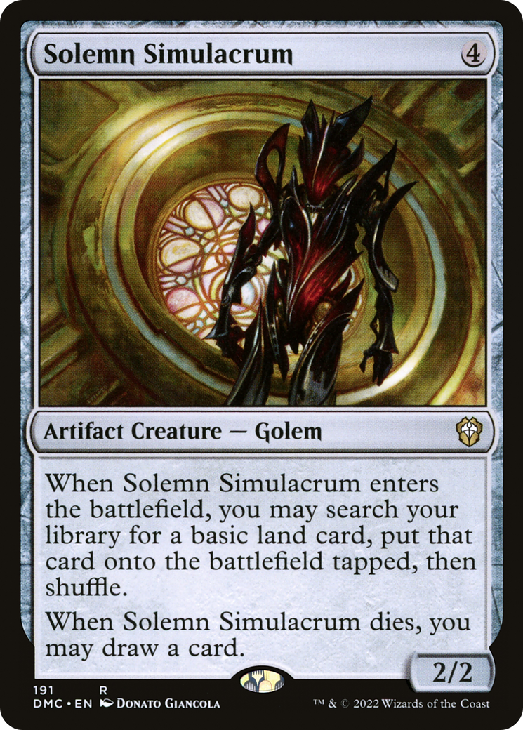 Solemn Simulacrum [Dominaria United Commander] | Grognard Games