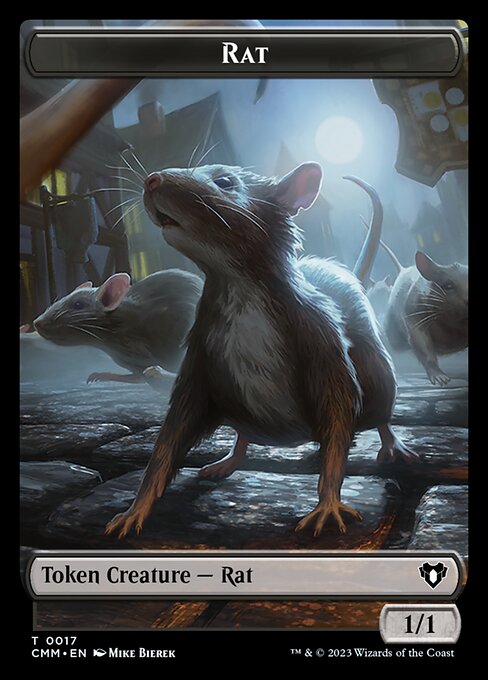 City's Blessing // Rat Double-Sided Token [Commander Masters Tokens] | Grognard Games