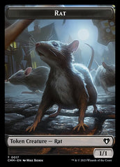 City's Blessing // Rat Double-Sided Token [Commander Masters Tokens] | Grognard Games