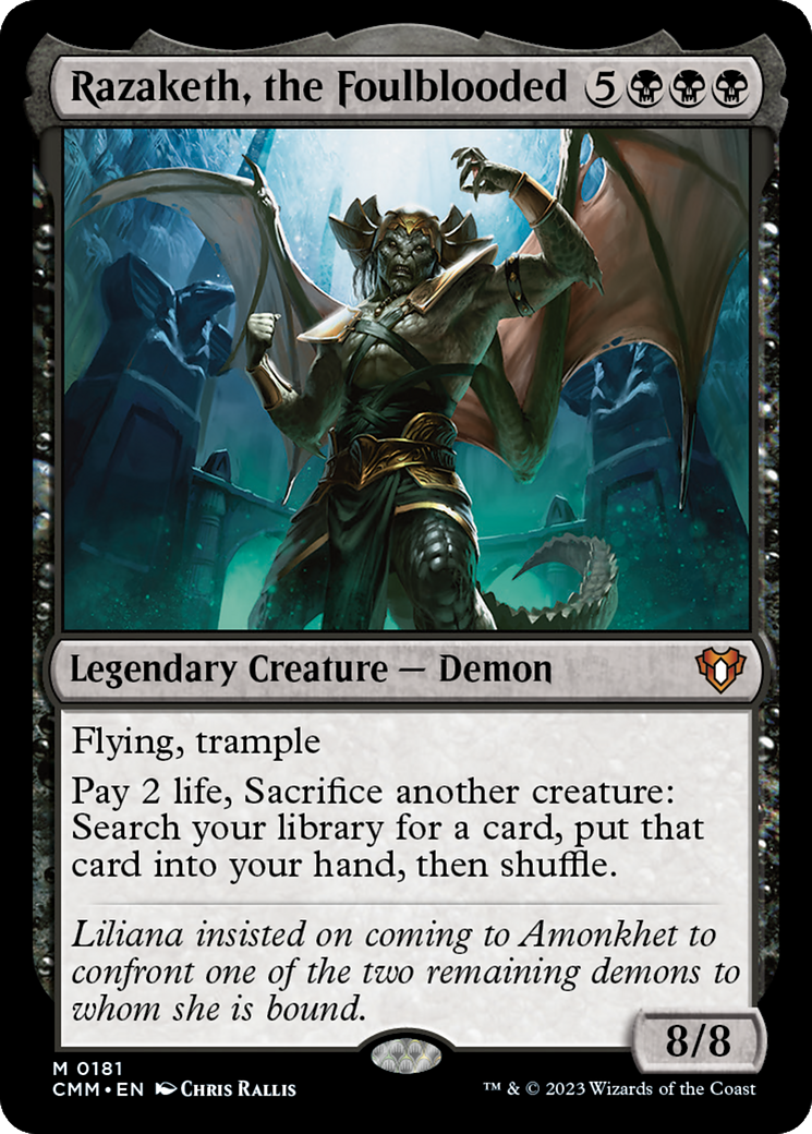 Razaketh, the Foulblooded [Commander Masters] | Grognard Games