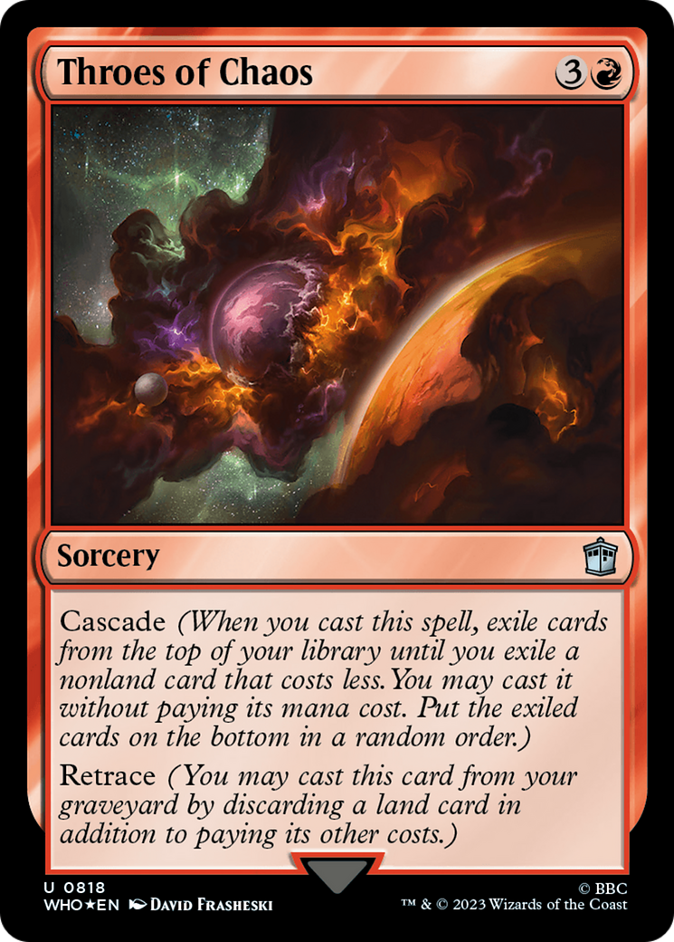 Throes of Chaos (Surge Foil) [Doctor Who] | Grognard Games