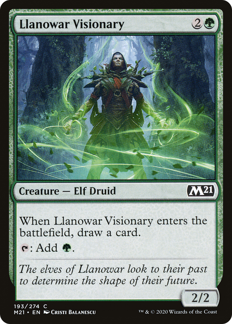 Llanowar Visionary (M21-193) - Core Set 2021 Foil | Grognard Games