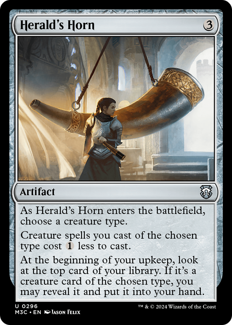 Herald's Horn (Ripple Foil) [Modern Horizons 3 Commander] | Grognard Games