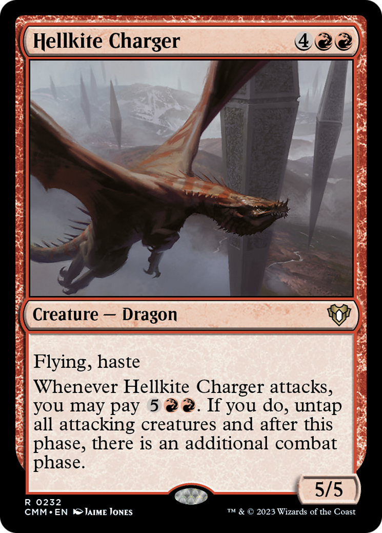 Hellkite Charger (Foil Etched) [Commander Masters] | Grognard Games