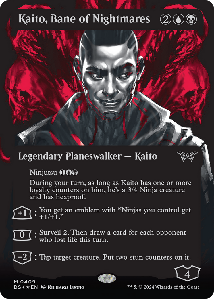 Kaito, Bane of Nightmares (Showcase) (Textured) [Duskmourn: House of Horror] | Grognard Games