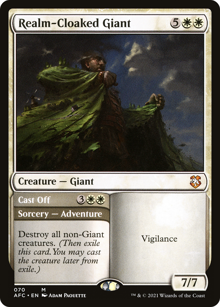 Realm-Cloaked Giant // Cast Off [Dungeons & Dragons: Adventures in the Forgotten Realms Commander] | Grognard Games