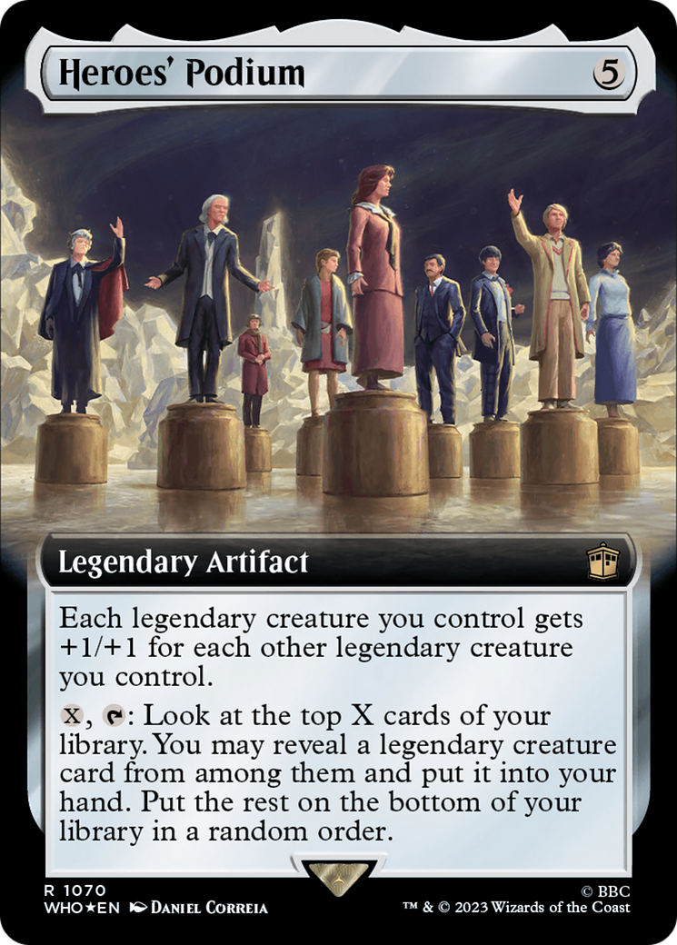 Heroes' Podium (Extended Art) (Surge Foil) [Doctor Who] | Grognard Games