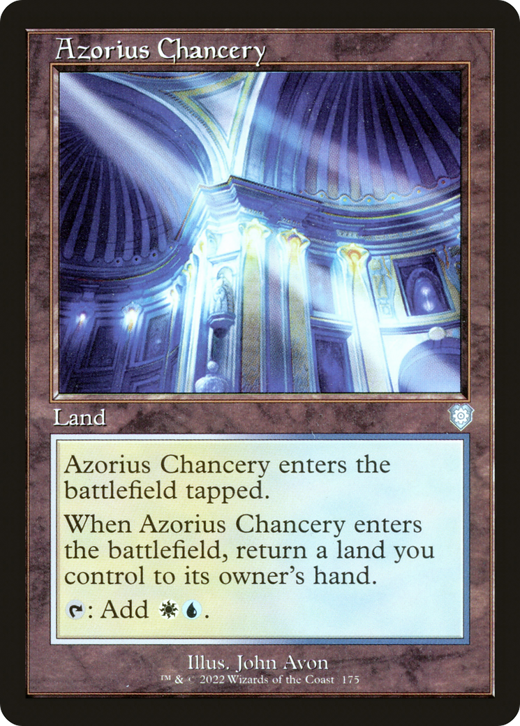 Azorius Chancery (Retro) [The Brothers' War Commander] | Grognard Games