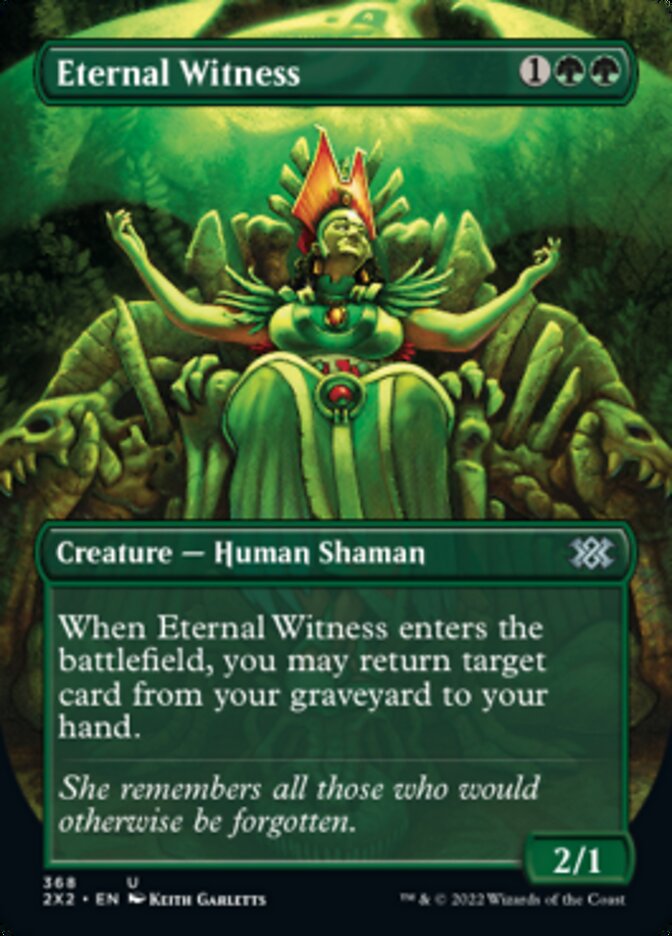 Eternal Witness (Borderless Alternate Art) [Double Masters 2022] | Grognard Games