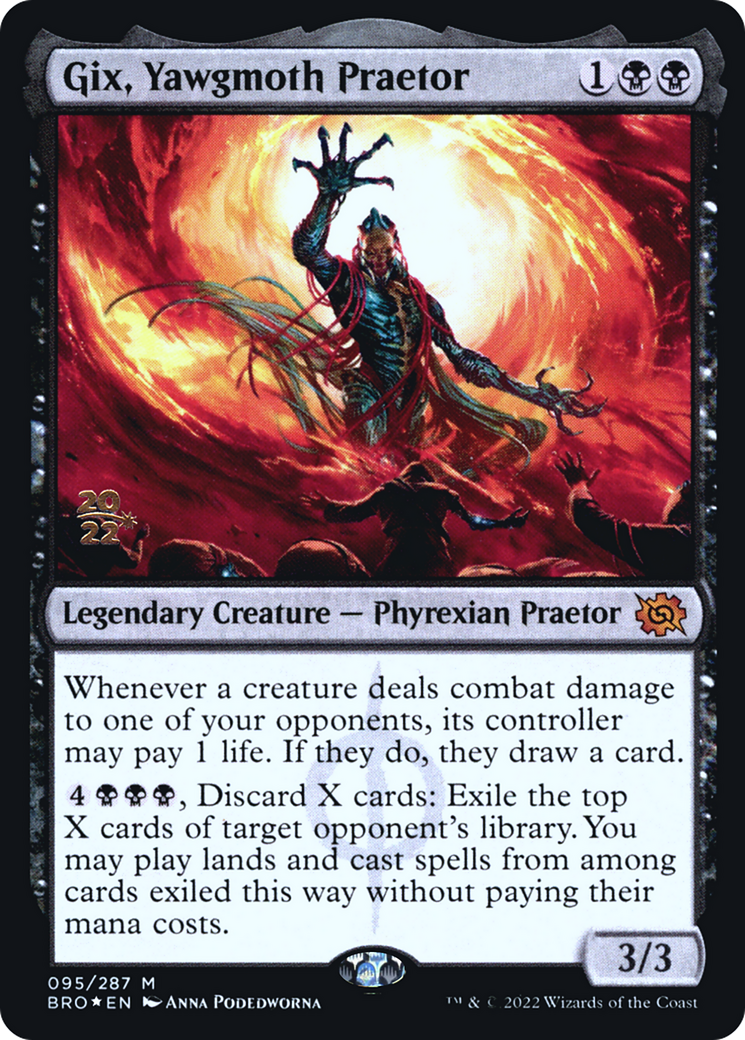 Gix, Yawgmoth Praetor [The Brothers' War: Prerelease Promos] | Grognard Games