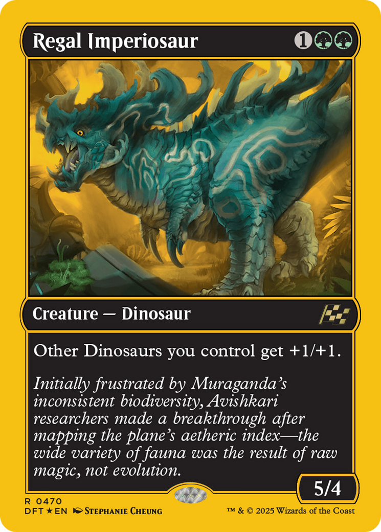 Regal Imperiosaur (First-Place Foil) [Aetherdrift] | Grognard Games