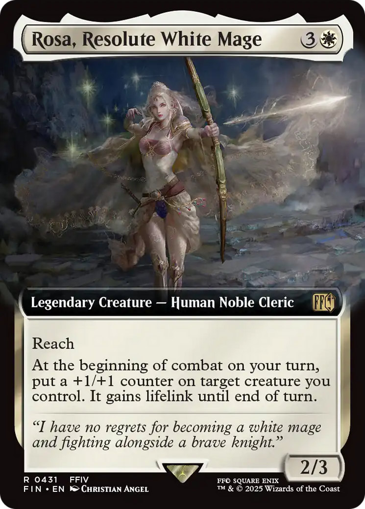 Rosa, Resolute White Mage (Extended Art) (FIN-431) - FINAL FANTASY Foil | Grognard Games