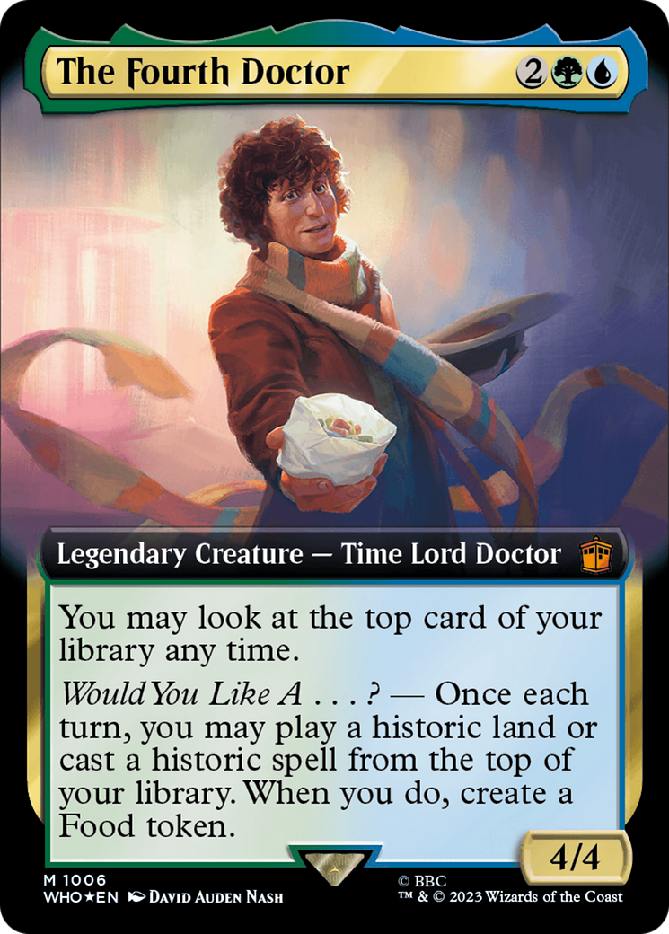 The Fourth Doctor (Extended Art) (Surge Foil) [Doctor Who] | Grognard Games