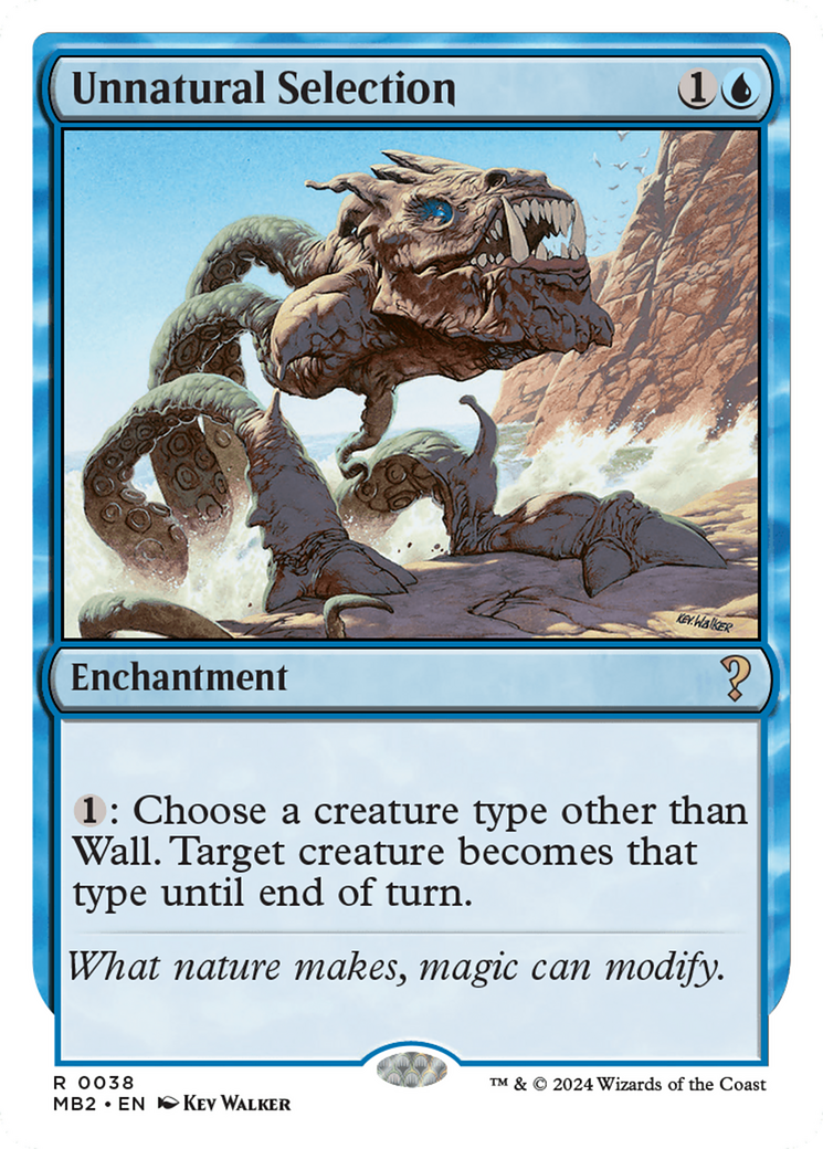 Unnatural Selection (White Border) [Mystery Booster 2] | Grognard Games