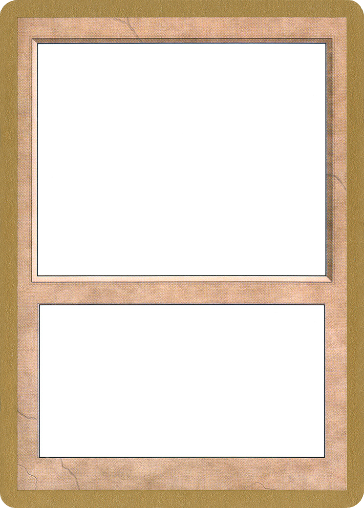 2001 World Championship Blank Card [World Championship Decks 2001] | Grognard Games