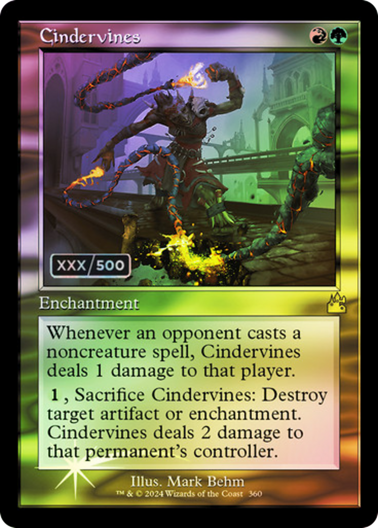 Cindervines (Retro) (Serialized) [Ravnica Remastered] | Grognard Games