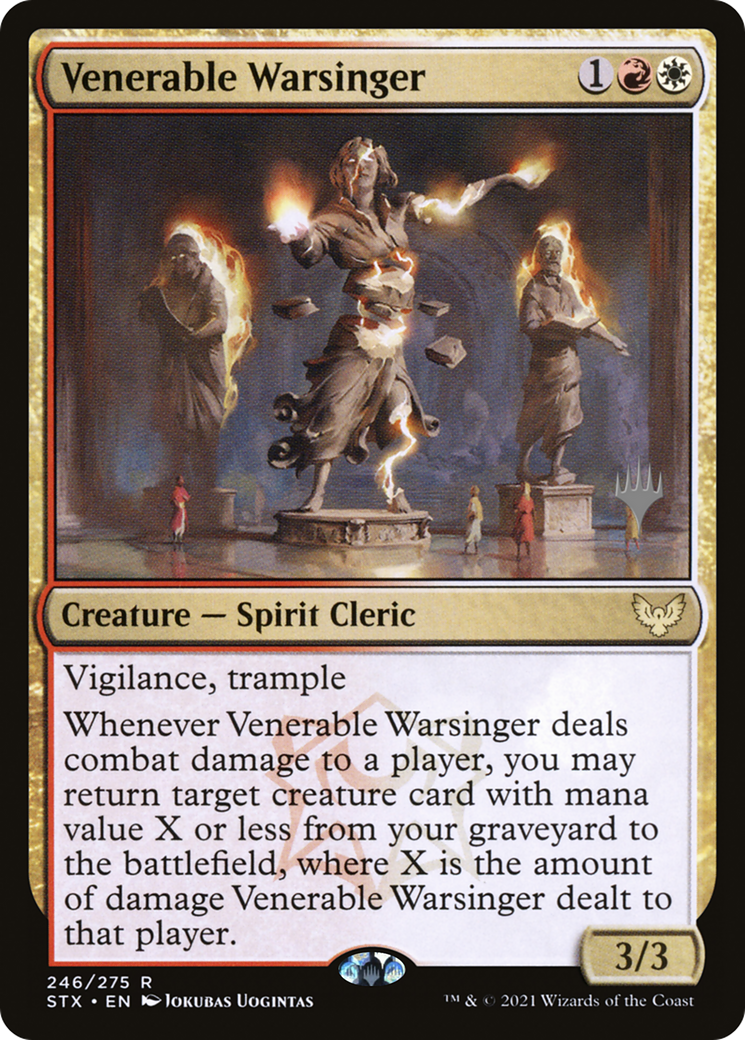 Venerable Warsinger (Promo Pack) [Strixhaven: School of Mages Promos] | Grognard Games