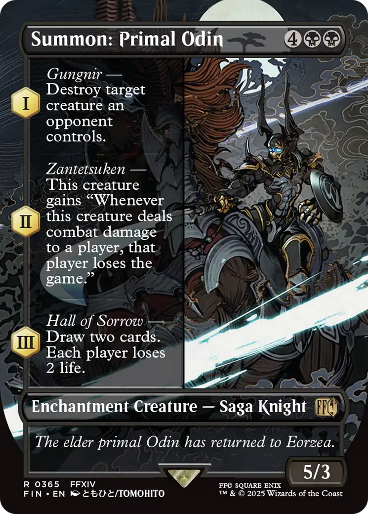 Summon: Primal Odin (Borderless) [FINAL FANTASY] | Grognard Games