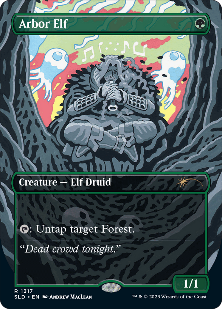 Arbor Elf (SLD-1317) - Secret Lair Drop (Borderless) Foil | Grognard Games