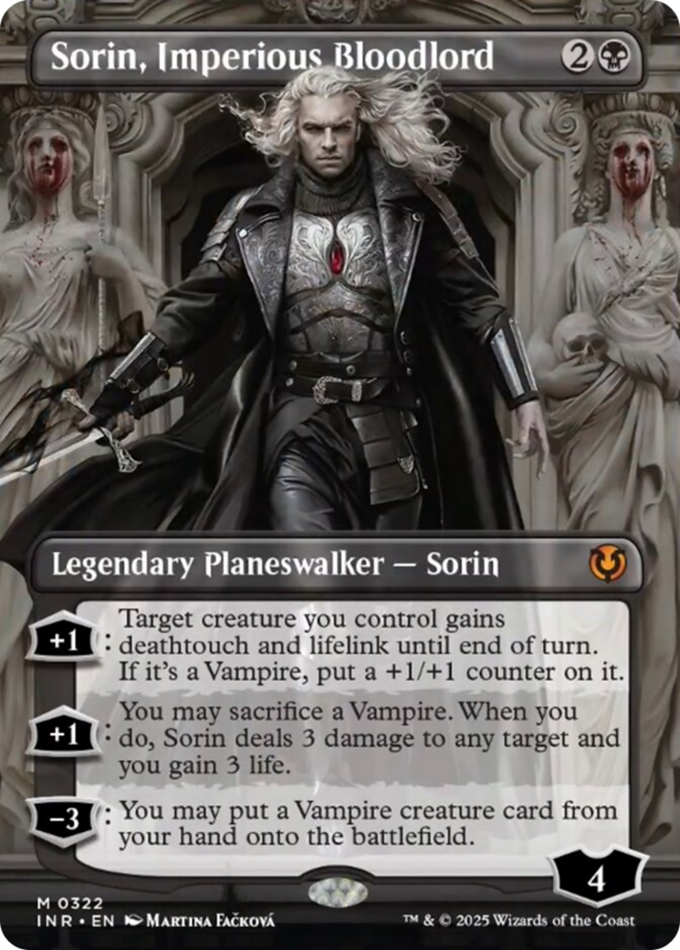 Sorin, Imperious Bloodlord (Borderless) [Innistrad Remastered] | Grognard Games