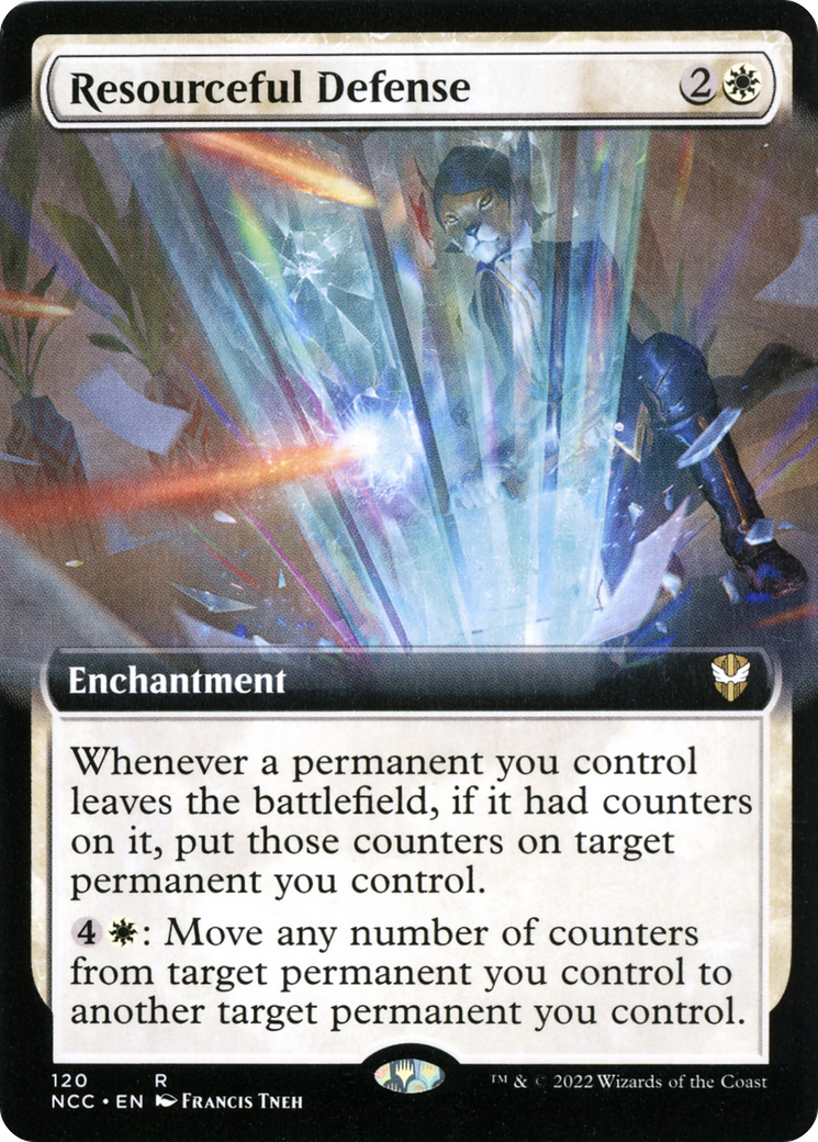 Resourceful Defense (Extended Art) [Streets of New Capenna Commander] | Grognard Games