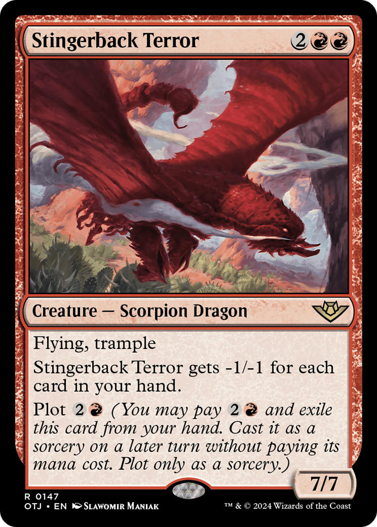 Stingerback Terror (OTJ-147) - Outlaws of Thunder Junction Foil | Grognard Games
