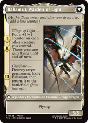 Dion, Bahamut's Dominant // Bahamut, Warden of Light (FIN-428) - FINAL FANTASY: (enchantment, Extended Art) Foil | Grognard Games