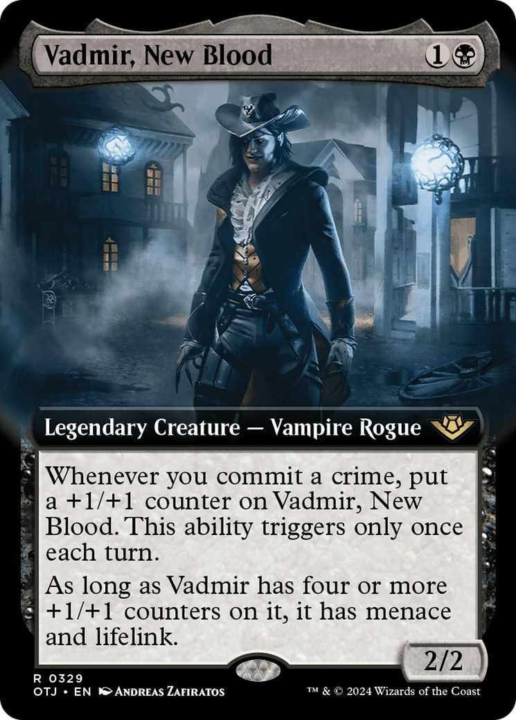 Vadmir, New Blood (OTJ-329) - Outlaws of Thunder Junction: (Extended Art) Foil | Grognard Games