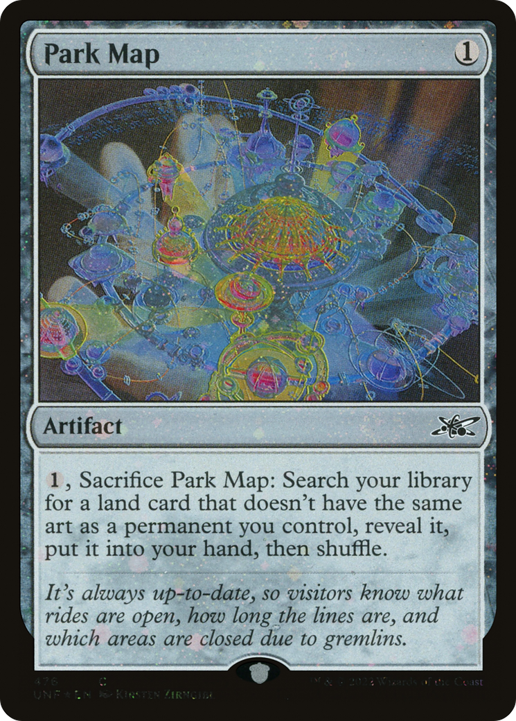 Park Map (Galaxy Foil) [Unfinity] | Grognard Games