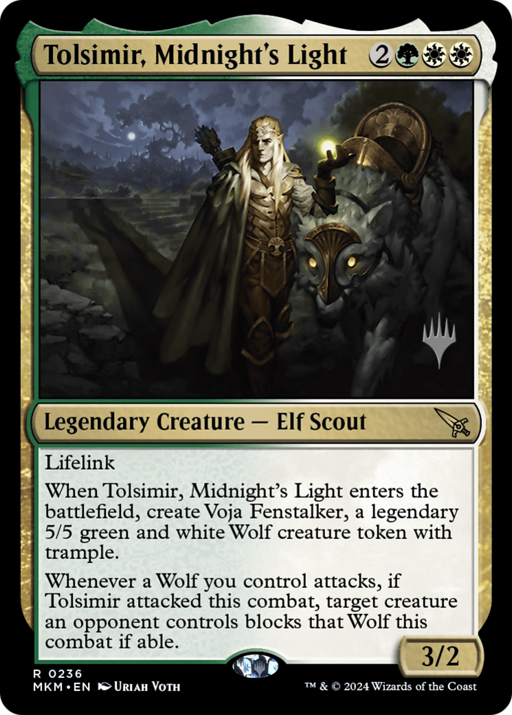 Tolsimir, Midnight's Light (Promo Pack) [Murders at Karlov Manor Promos] | Grognard Games