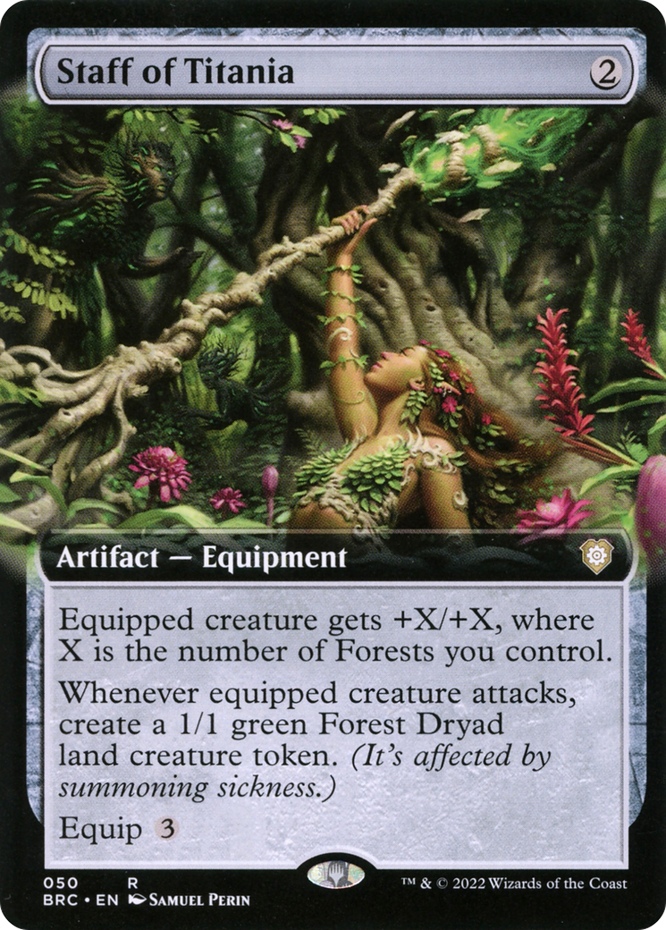 Staff of Titania (Extended Art) [The Brothers' War Commander] | Grognard Games