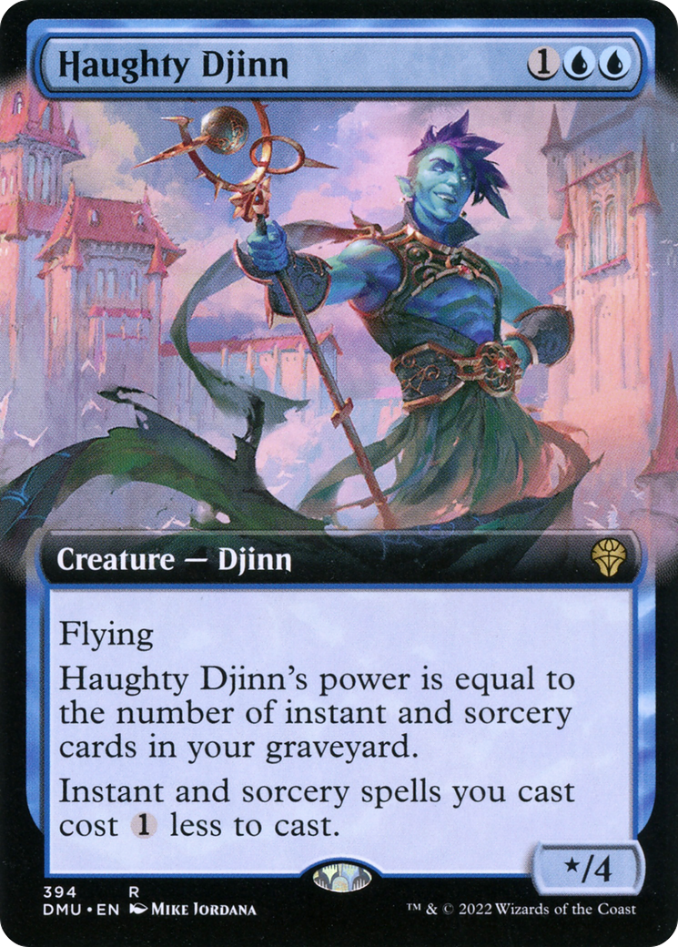 Haughty Djinn (Extended Art) [Dominaria United] | Grognard Games