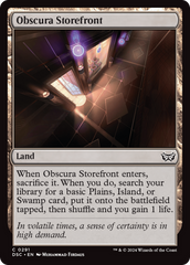 Obscura Storefront [Duskmourn: House of Horror Commander] | Grognard Games
