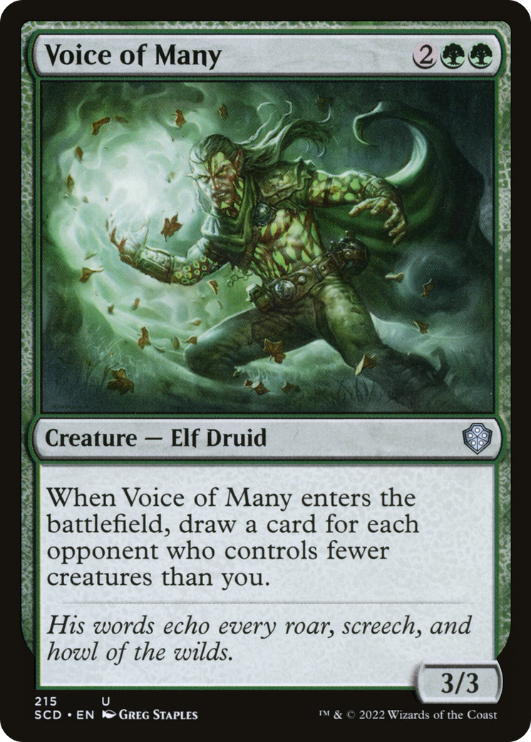 Voice of Many [Starter Commander Decks] | Grognard Games