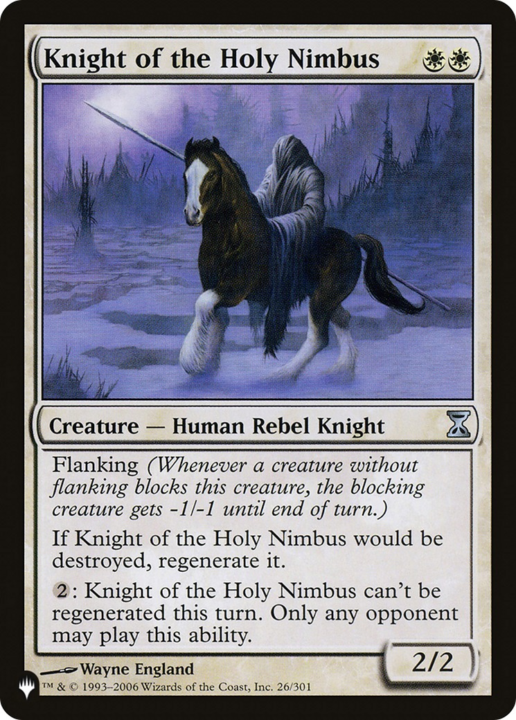 Knight of the Holy Nimbus [The List] | Grognard Games
